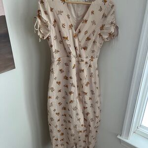 Silk Floral Women's High-low Dress